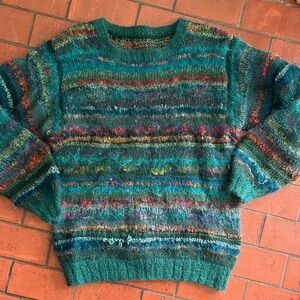 Vintage wool Striped Sweater S